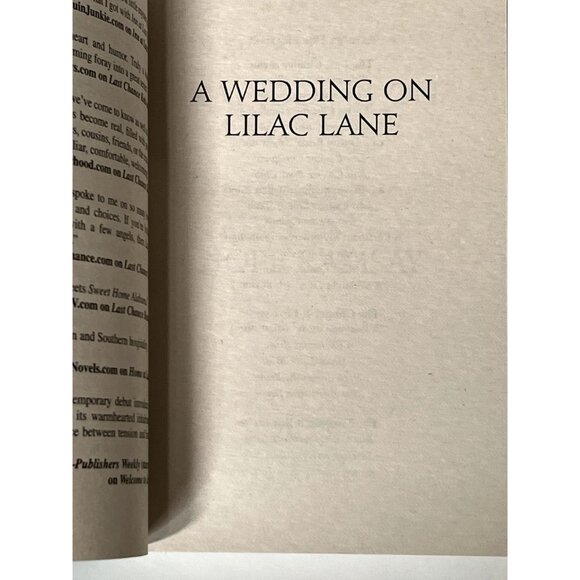 A Wedding on Lilac Lane Hope Ramsay Moonlight Bay #4 Romance Book - Picture 5 of 6